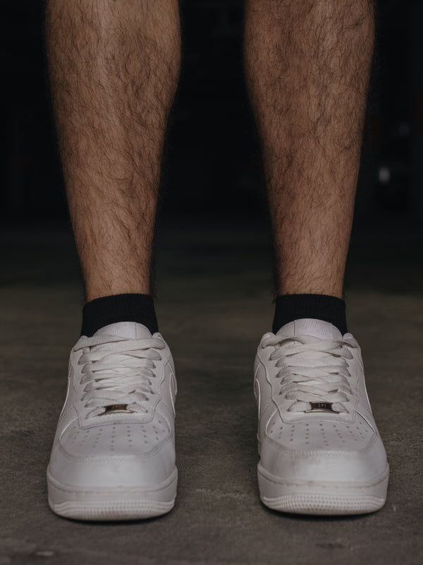 ANKLE RIB SOCKS - BLACK