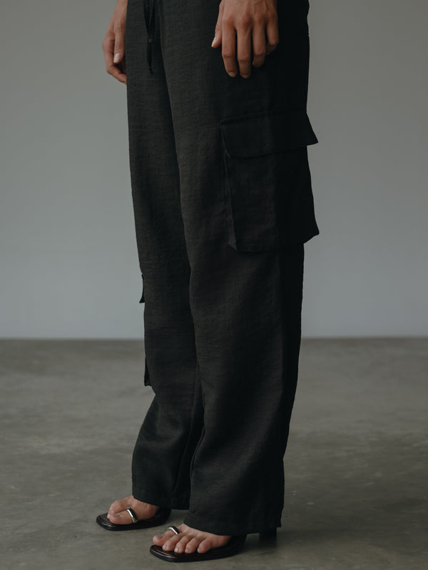LIGHT CARGO PANT - BLACK
