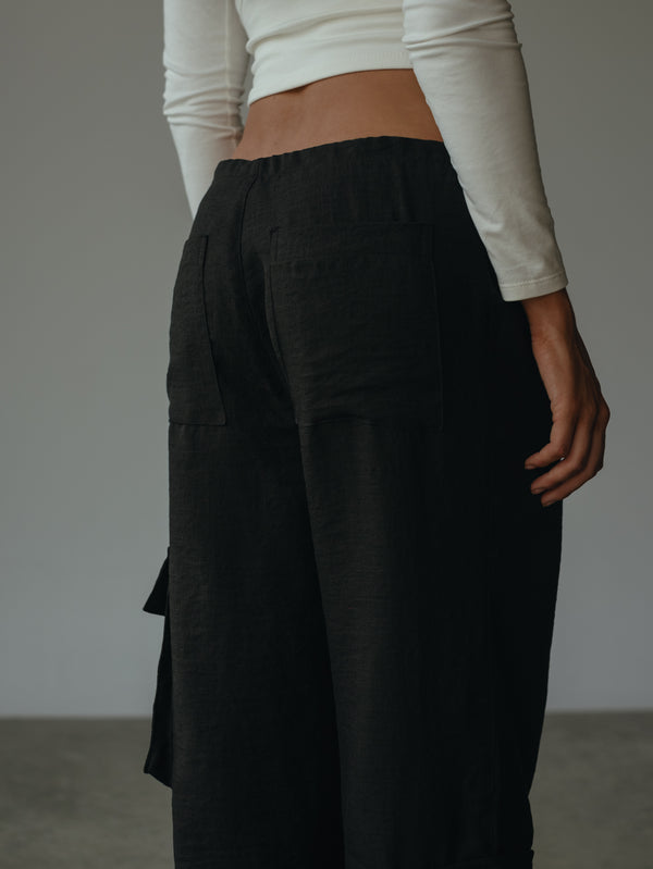 LIGHT CARGO PANT - BLACK