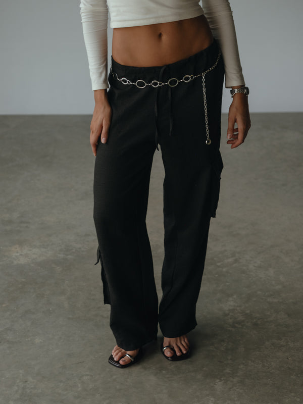 LIGHT CARGO PANT - BLACK