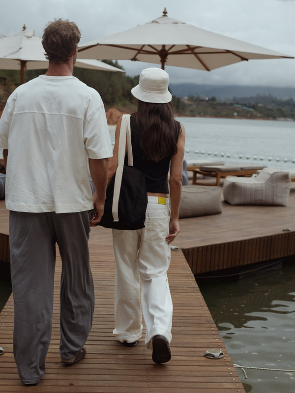 MEN LINEN DRIFT TROUSERS - GRAY