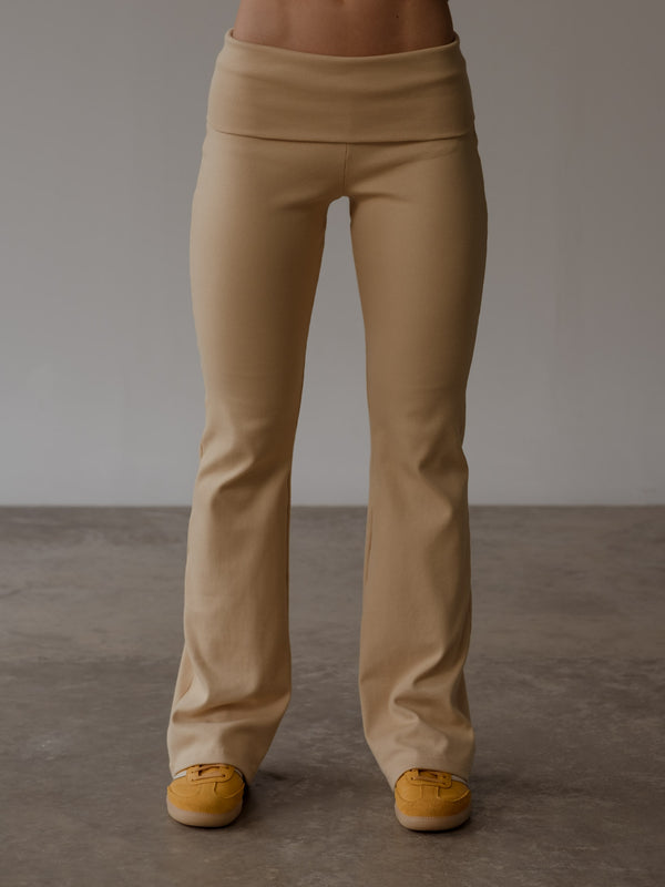 FOLDED LOUNGE PANT - SAND