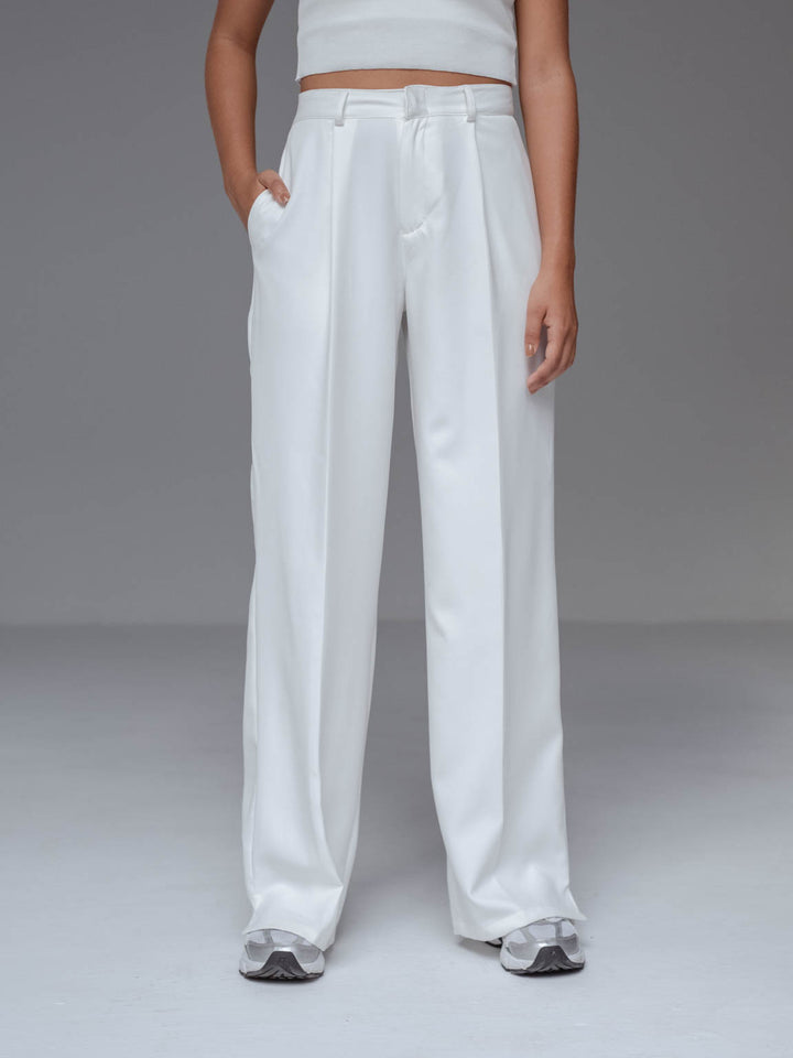 Pantalón oversized unisex color blanco – PPMARKET