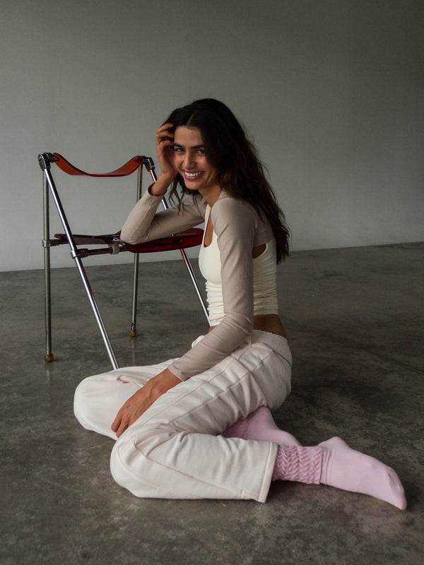 SIMPLY TRACK PANT - CREAMY