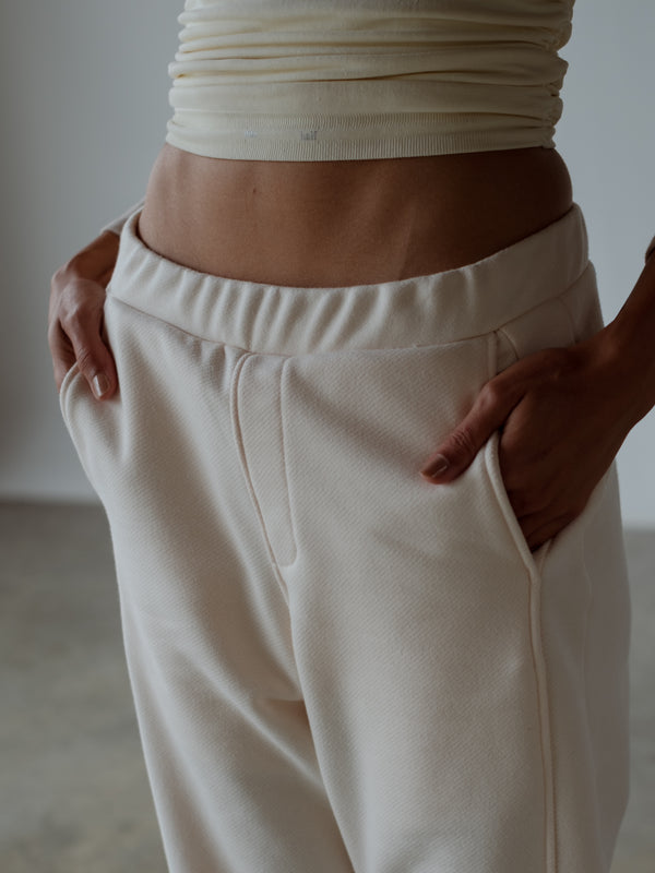 SIMPLY TRACK PANT - CREAMY