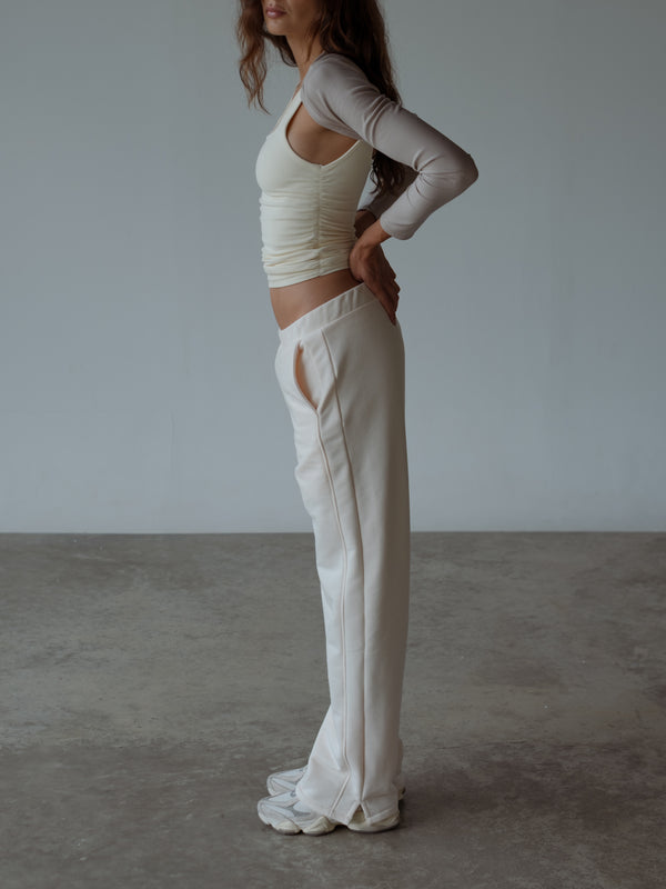 SIMPLY TRACK PANT - CREAMY