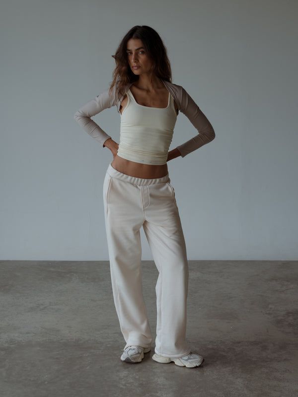 SIMPLY TRACK PANT - CREAMY