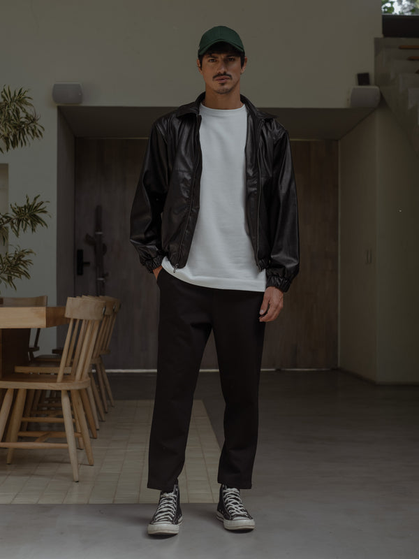 MEN ANKLE TROUSER - BLACK