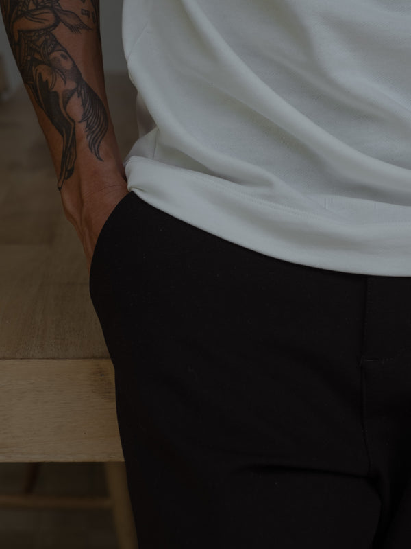 MEN ANKLE TROUSER - BLACK