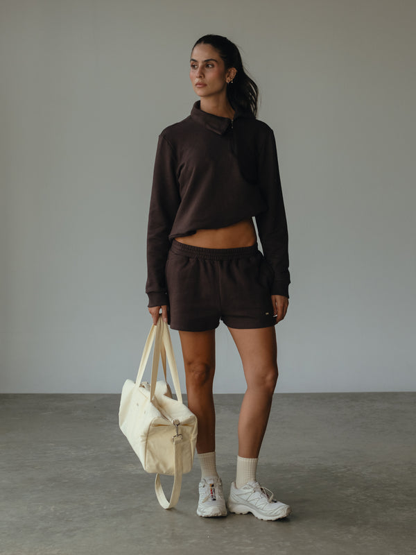 CLASSIC SWEATSHORTS - ESPRESSO