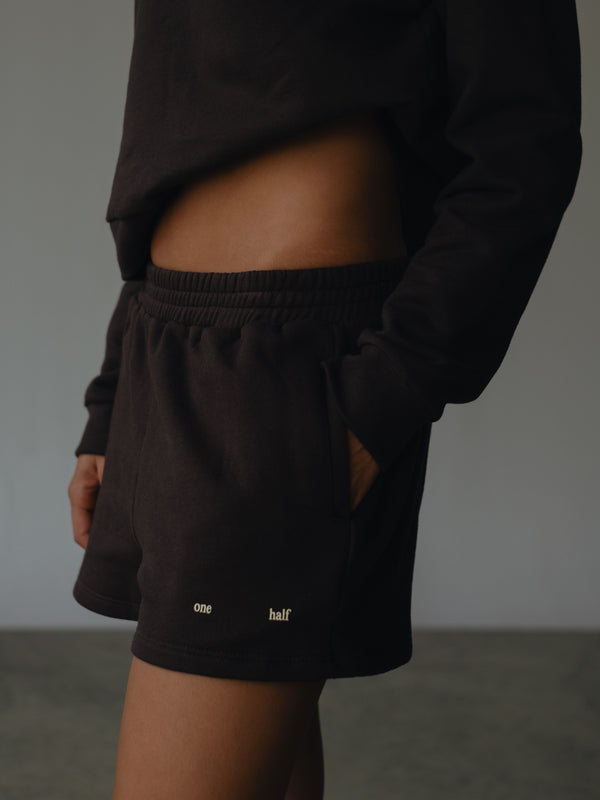 CLASSIC SWEATSHORTS - ESPRESSO