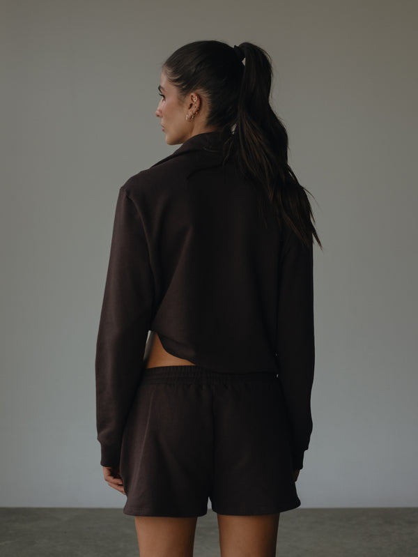 CLASSIC SWEATSHORTS - ESPRESSO