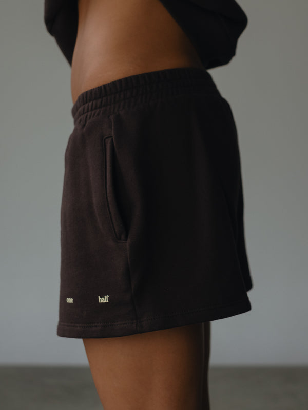 CLASSIC SWEATSHORTS - ESPRESSO