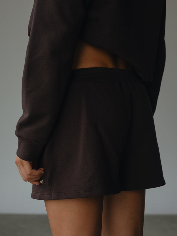 CLASSIC SWEATSHORTS - ESPRESSO