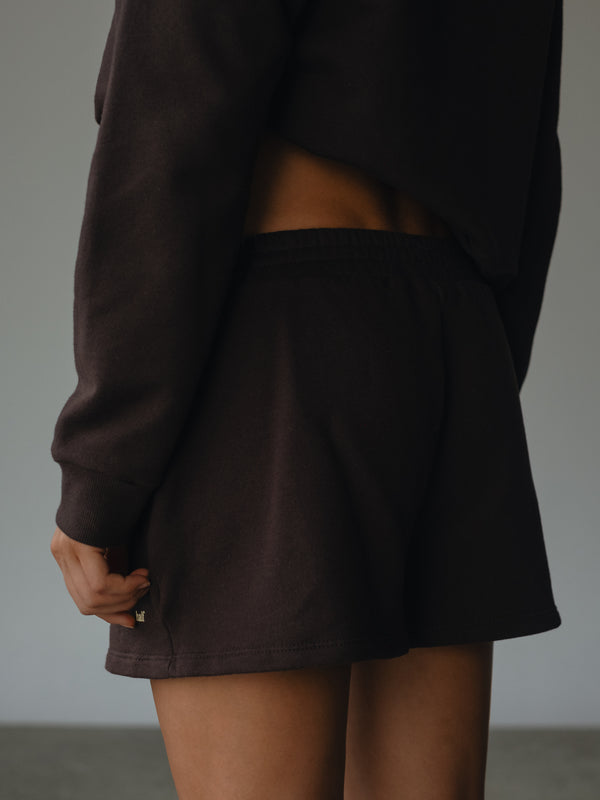 CLASSIC SWEATSHORTS - ESPRESSO