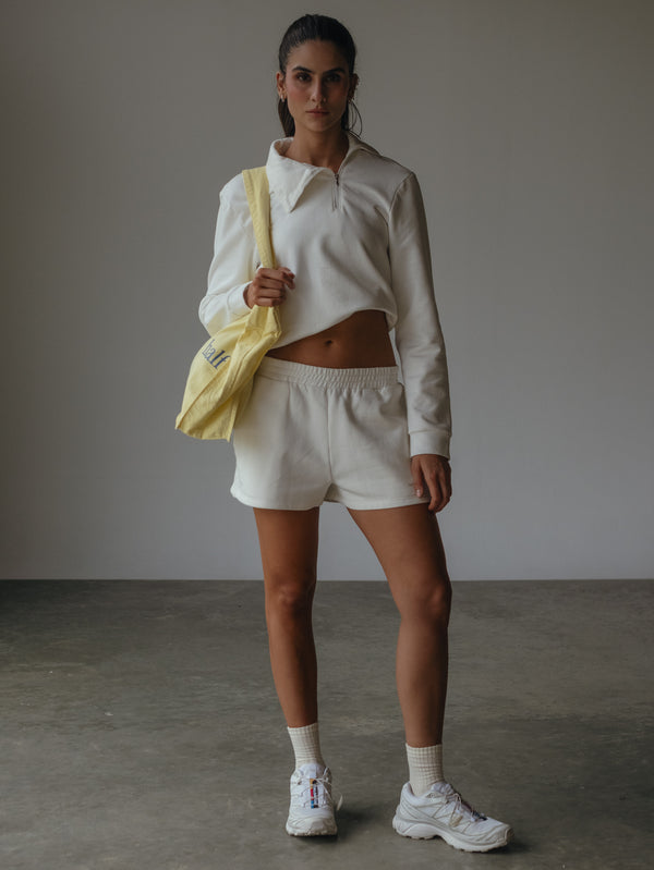 CLASSIC SWEATSHORTS - SOFT WHITE
