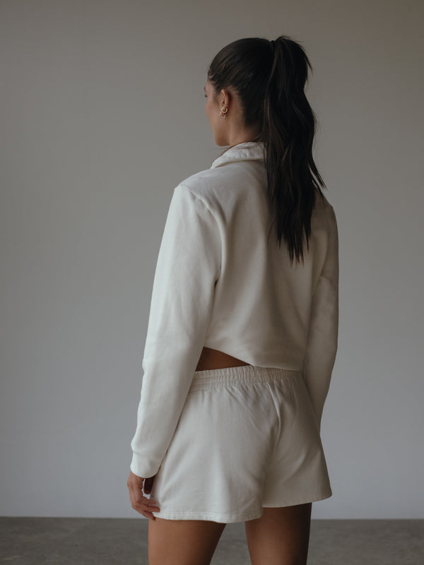 CLASSIC SWEATSHORTS - SOFT WHITE