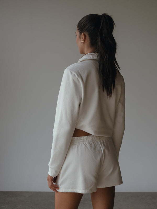 CLASSIC SWEATSHORTS - SOFT WHITE