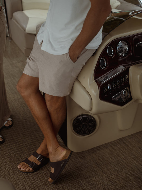 MEN RUSTIKE SHORTS - SAND