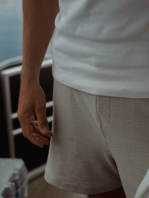 MEN RUSTIKE SHORTS - SAND