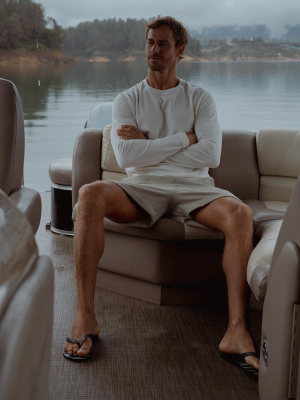 MEN RUSTIKE SHORTS - SAND