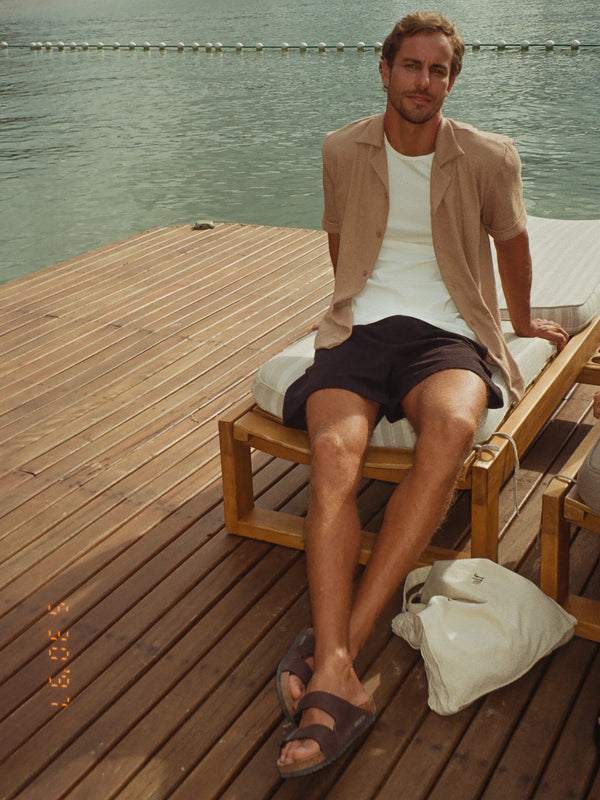 MEN RUSTIKE SHORTS - BLACK