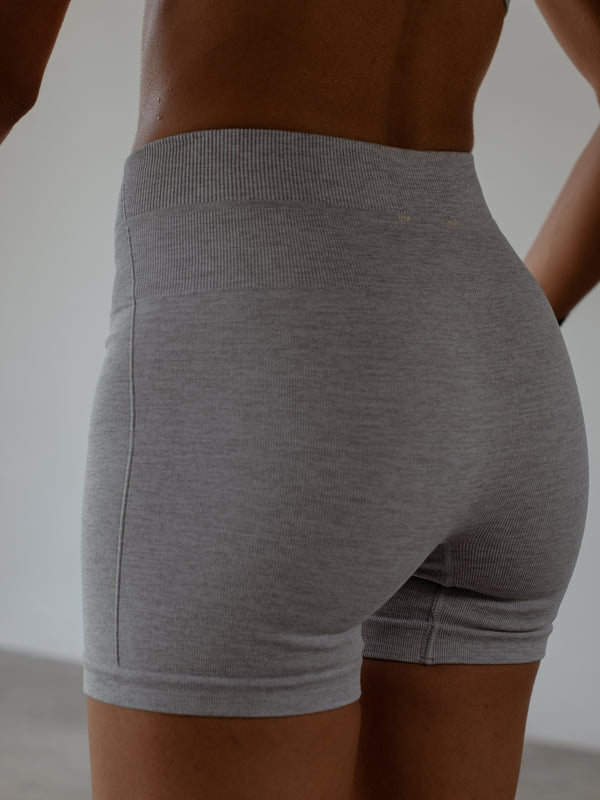 MOTION SEAMLESS SHORT - GRAY JASPE