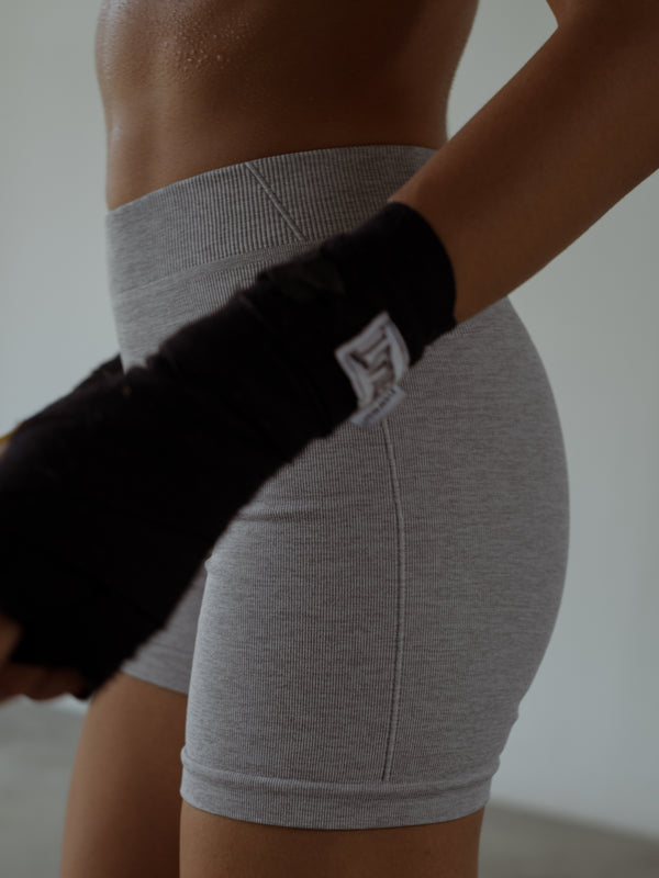 MOTION SEAMLESS SHORT - GRAY JASPE