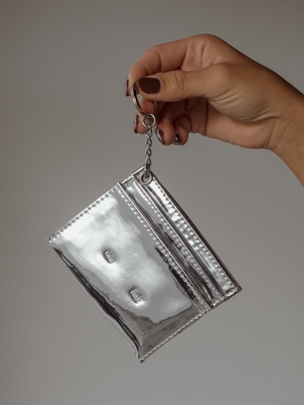 ONE HALF CARD HOLDER - SILVER