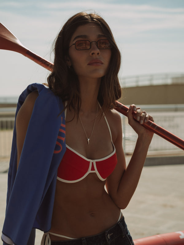 SUMMER TOWEL - BLUE & NEON FLARE