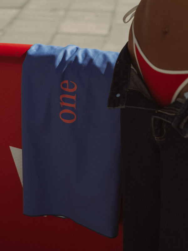 SUMMER TOWEL - BLUE & NEON FLARE