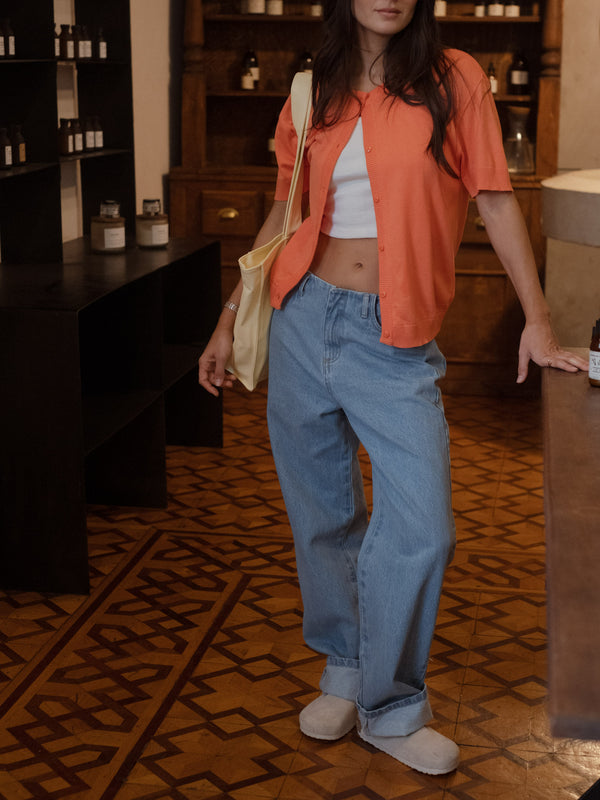 BASIC RIB TANK TOP - SOFT WHITE