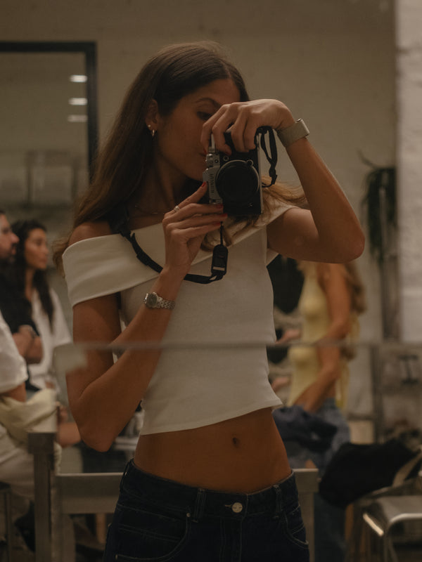 FOLDED TANK TOP - SOFT WHITE