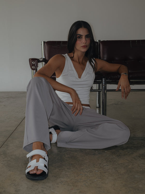 FLOWY TANK TOP - SOFT WHITE