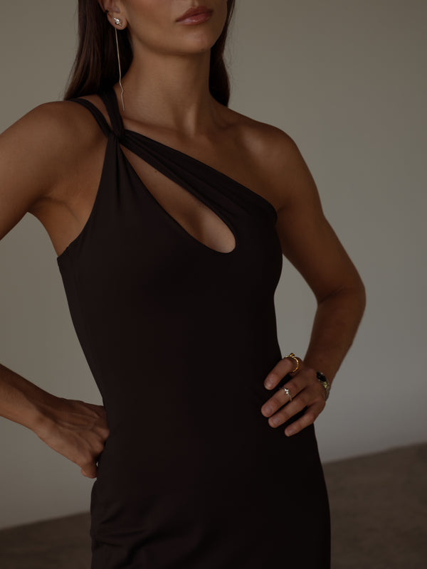 KINKY SOFT DRESS  - BLACK