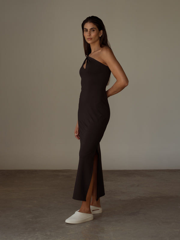 KINKY SOFT DRESS  - BLACK