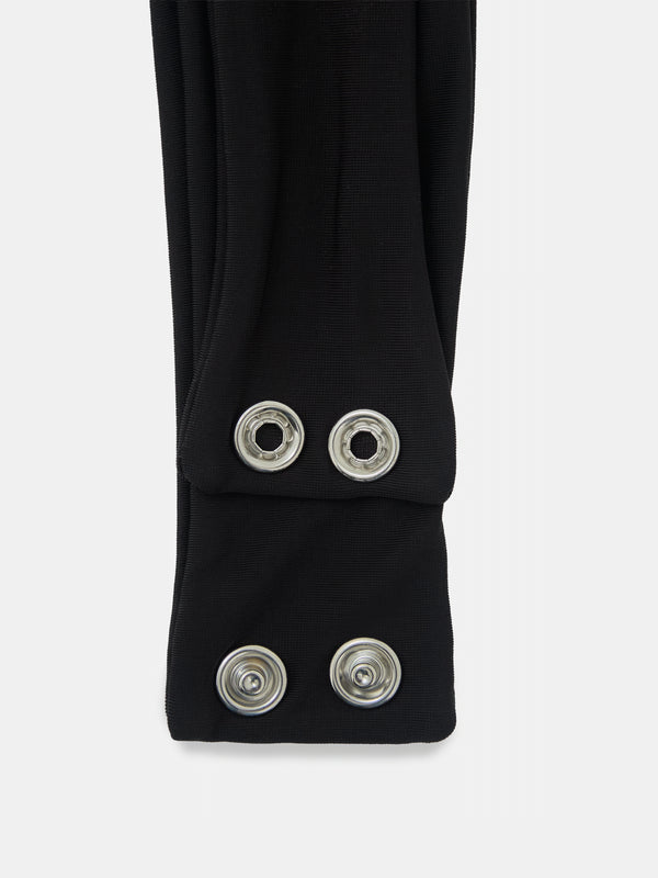 OPEN CURVE BODYSUIT - BLACK