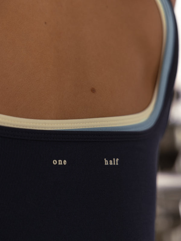 TANK SEAMLESS BODY - NAVY BLUE