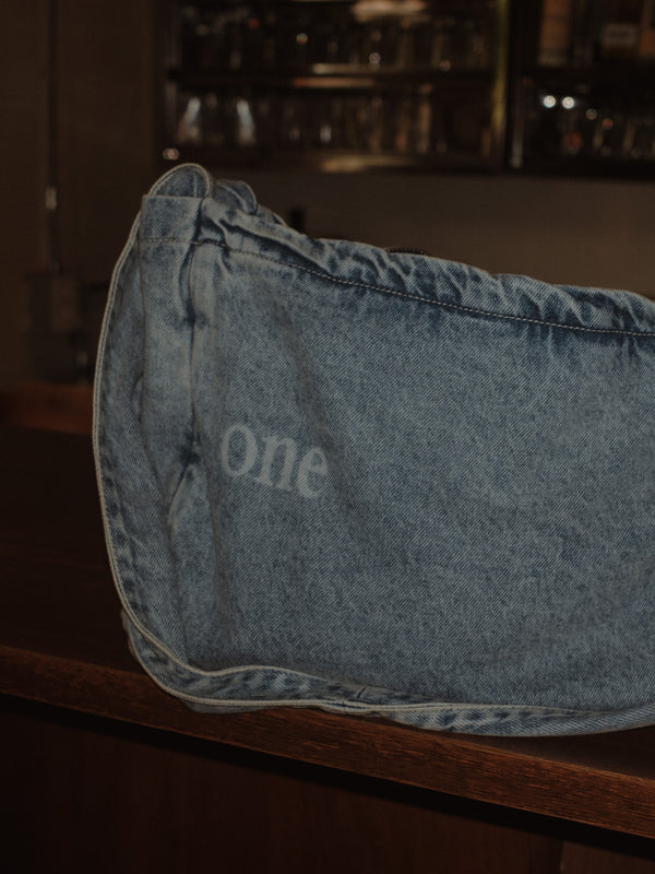 VINTAGE DENIM CROSS BAG - DIRTY CLEAR BLUE