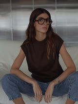 DAILY KNIT SHIRT - BROWN