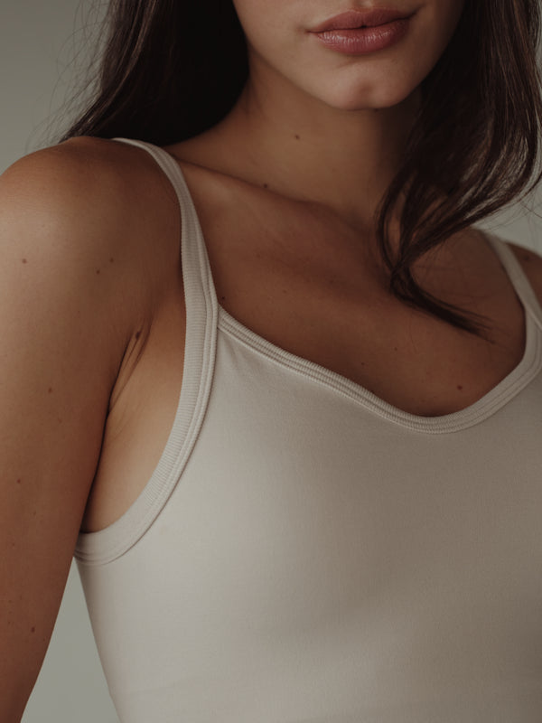 SOFT SEAMLESS TANK TOP  - NATURAL