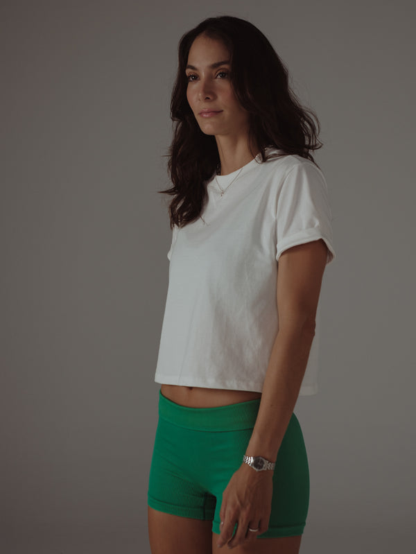 DUST SLEEVE T-SHIRT - SOFT WHITE