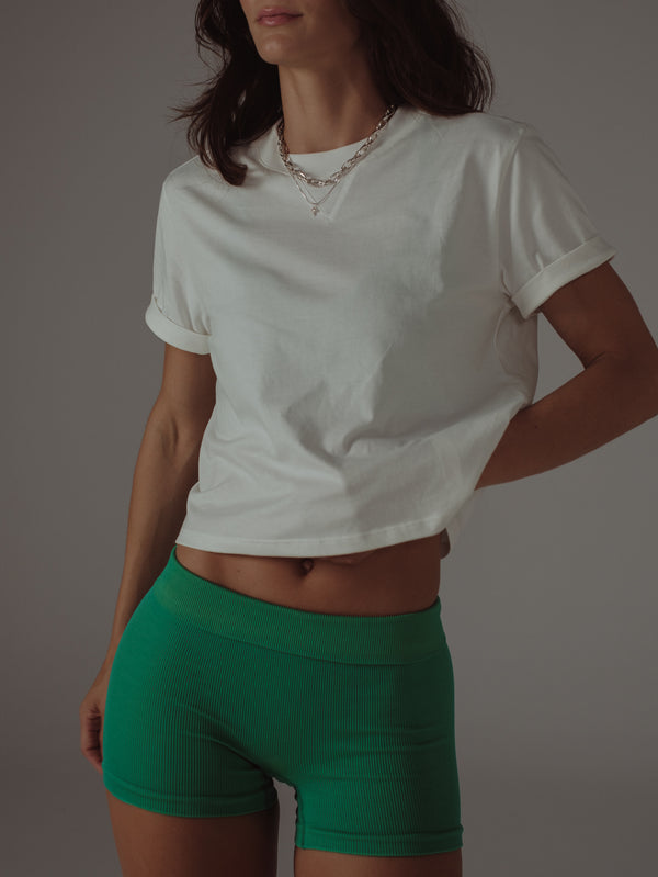 DUST SLEEVE T-SHIRT - SOFT WHITE