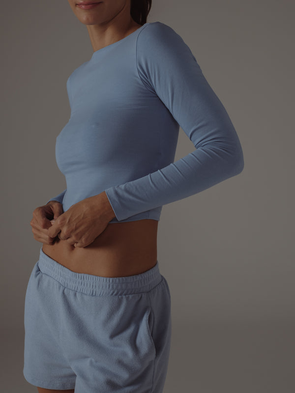 SIMPLY LONG SLEEVE - BABY BLUE
