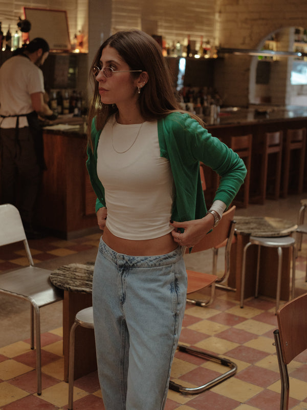 SIMPLY LONG SLEEVE - SOFT WHITE