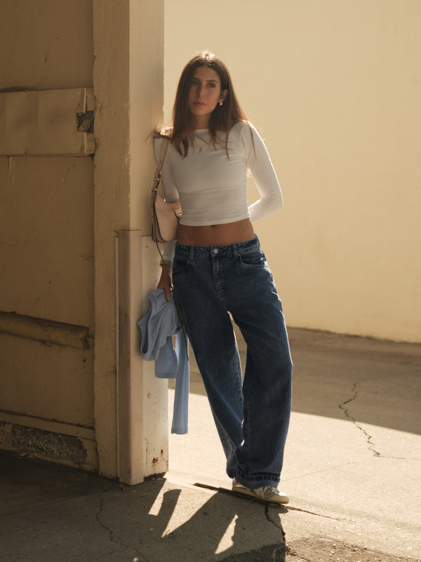 SIMPLY LONG SLEEVE - SOFT WHITE