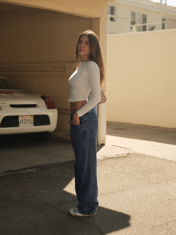 SIMPLY LONG SLEEVE - SOFT WHITE