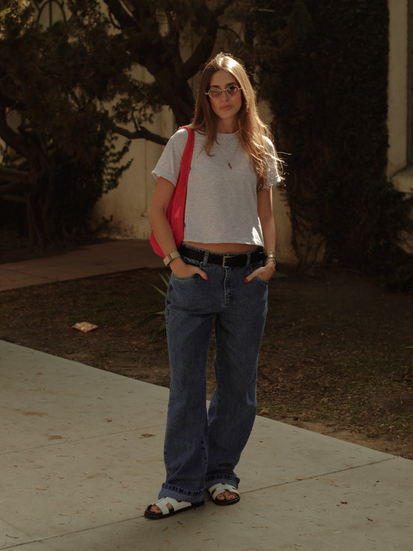 DUST SLEEVE T-SHIRT - GRAY JASPE