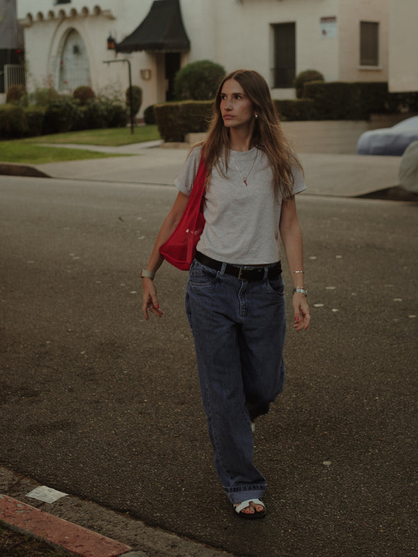 DUST SLEEVE T-SHIRT - GRAY JASPE