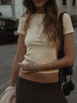 SEAMLESS SIMPLY TEE - CELESTIAL YELLOW